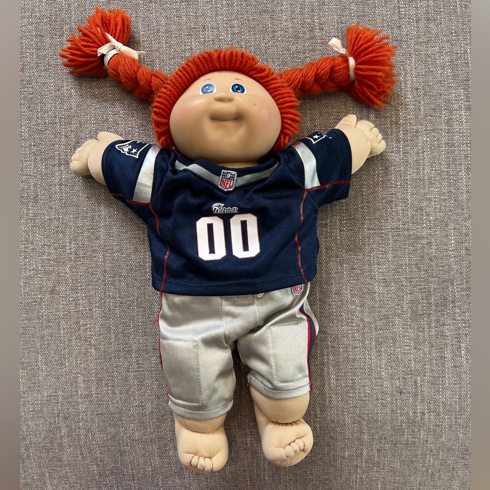1985 cabbage patch doll red braids blue eyes